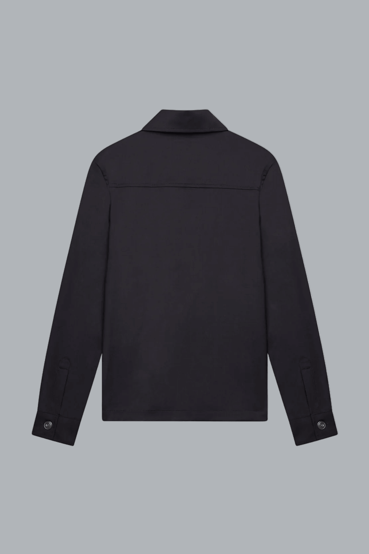Wool Stretch Overshirt Dark Navy