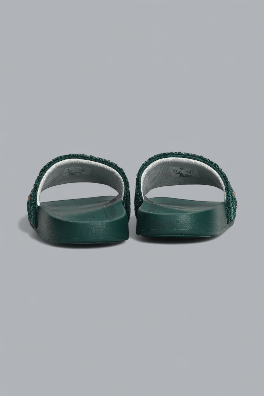 EMBROIDERED TERRY SLIDES
