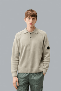 CHENILLE COTTON LENS POLO SHIRT