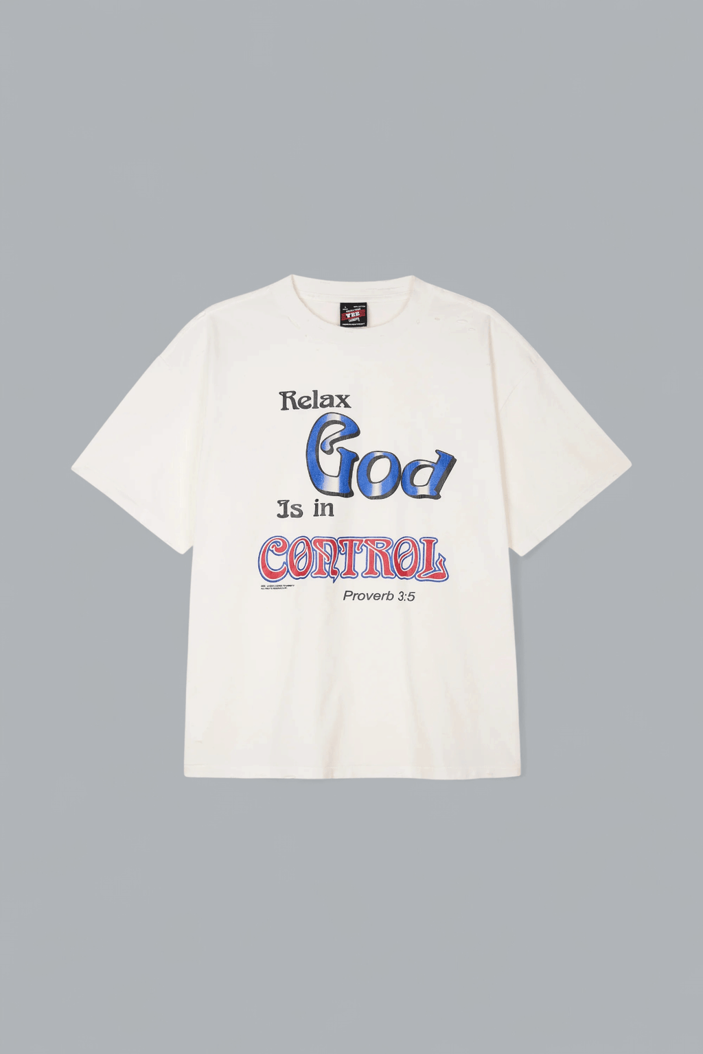 THE PERFECT VINTAGE GOD IS IN CONTROL T-SHIRT