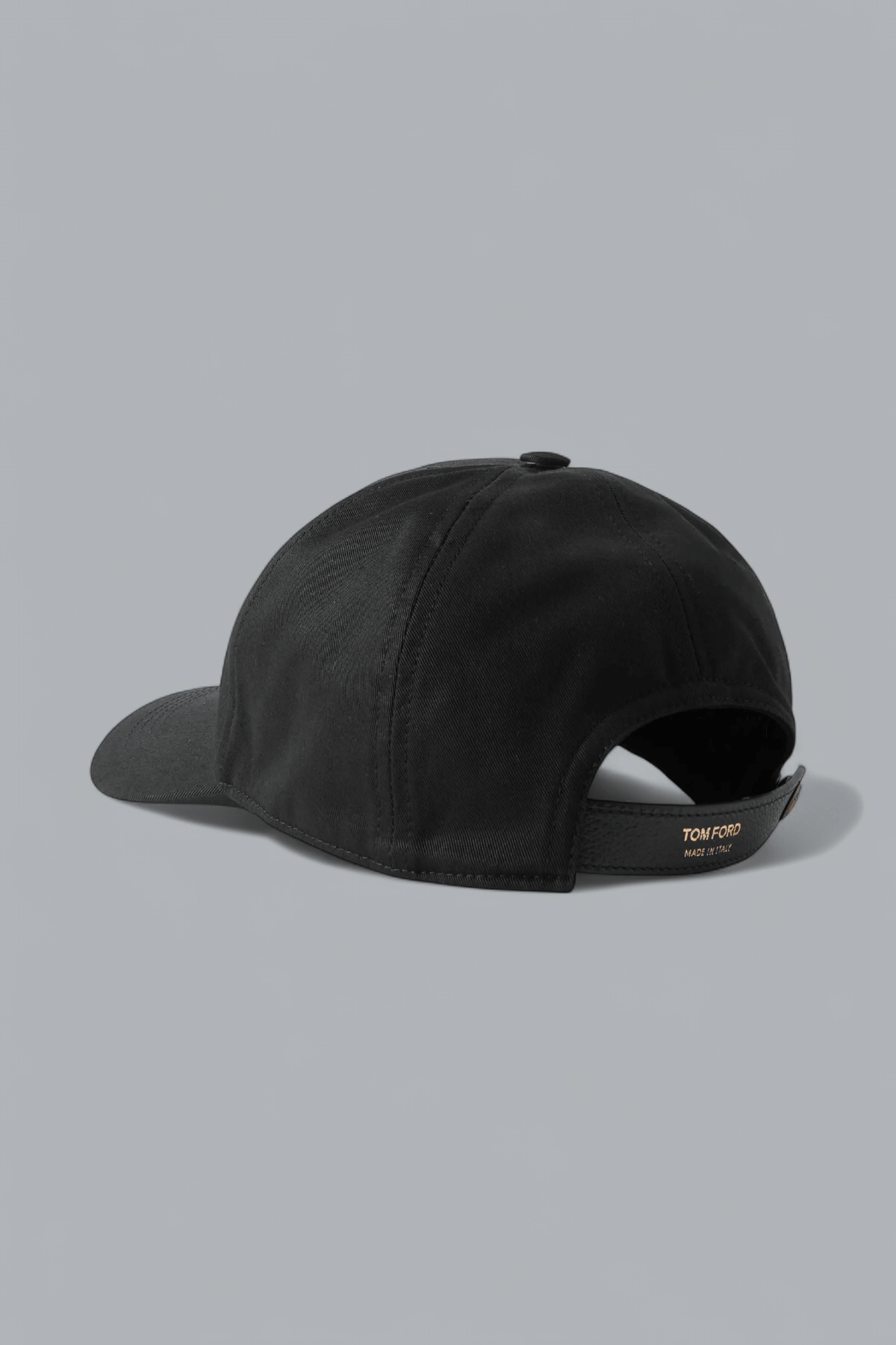 LOGO-EMBROIDERED LEATHER-TRIMMED COTTON-TWILL CAP