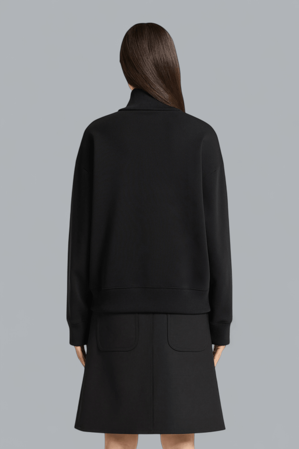 FLEECE ZIP UP SWEATER