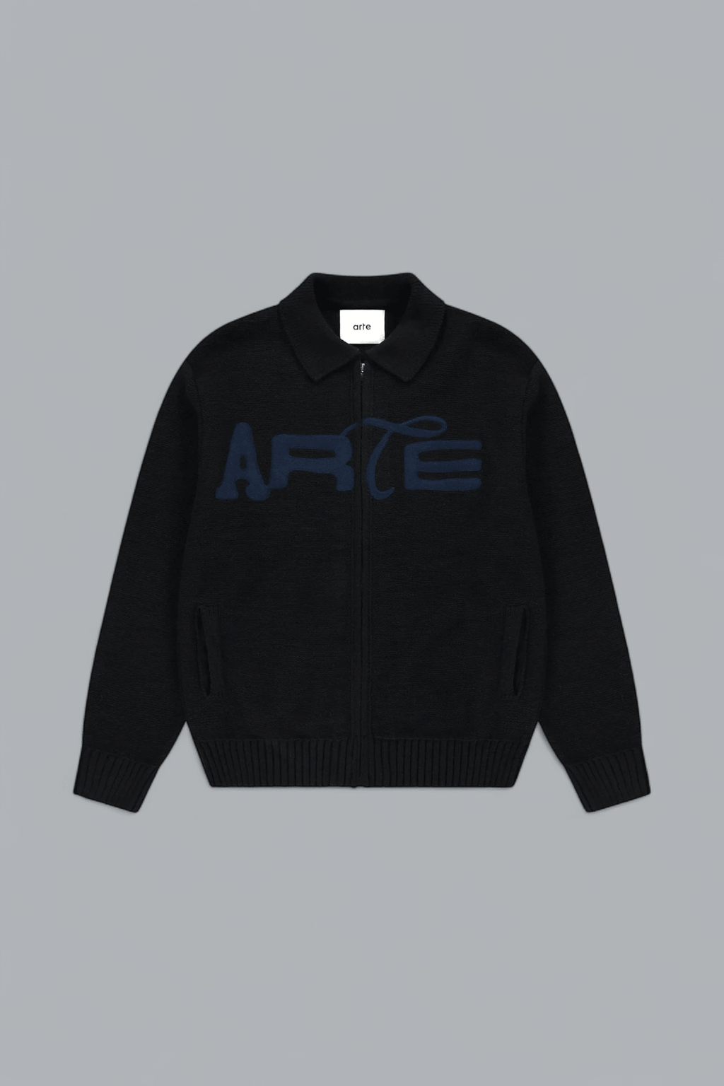 STENCIL ZIP CARDIGAN