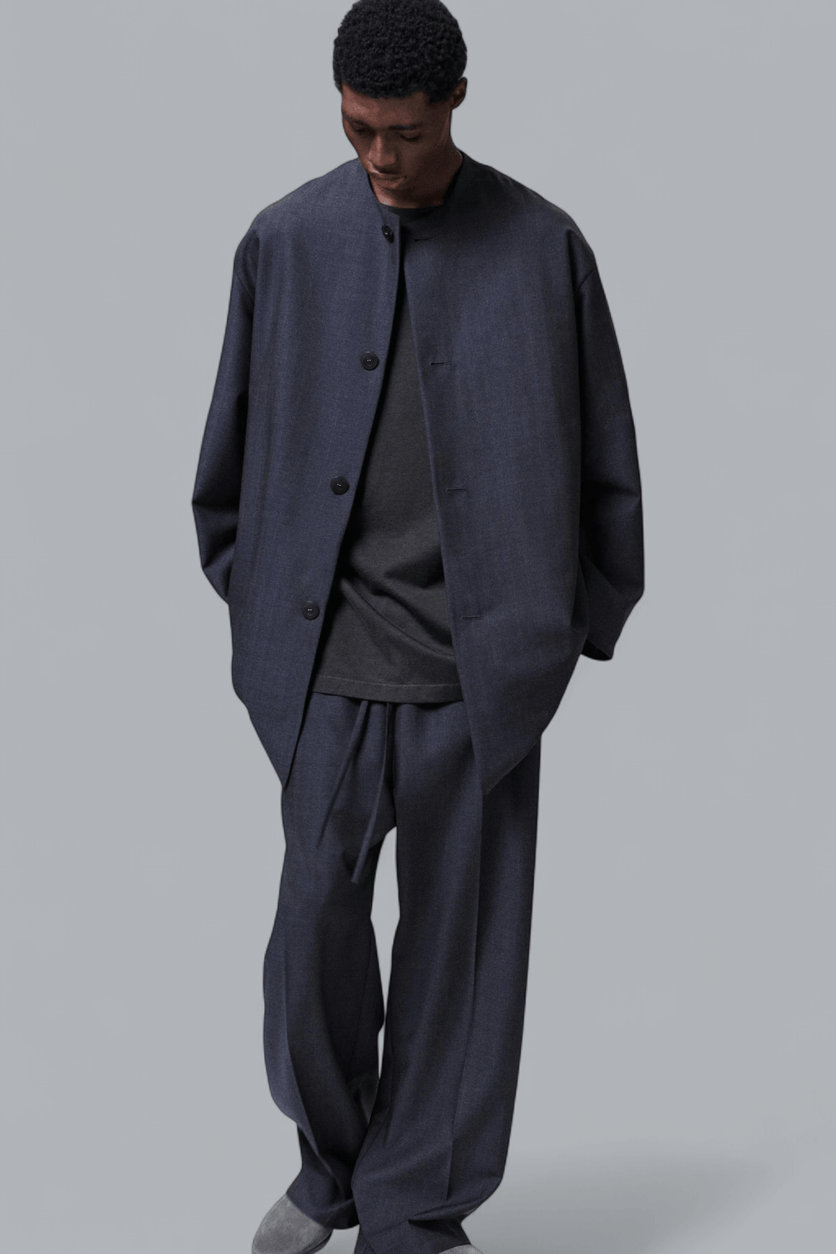 COLLARLESS SPORT JACKET