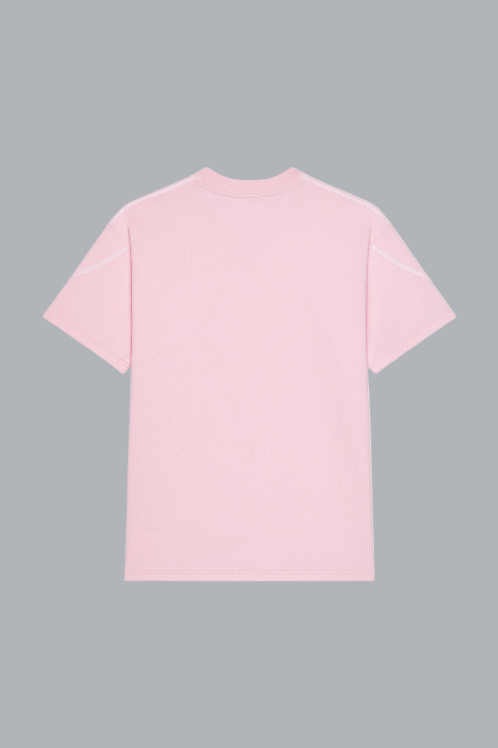 COUTURE SEAM CONTRASTED STITCH T-SHIRT