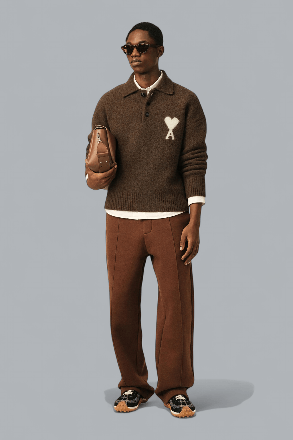 ALPACA KNIT AMI DE COEUR POLO SHIRT