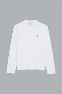 CONTRASTED AMI DE COEUR LONG SLEEVE T-SHIRT