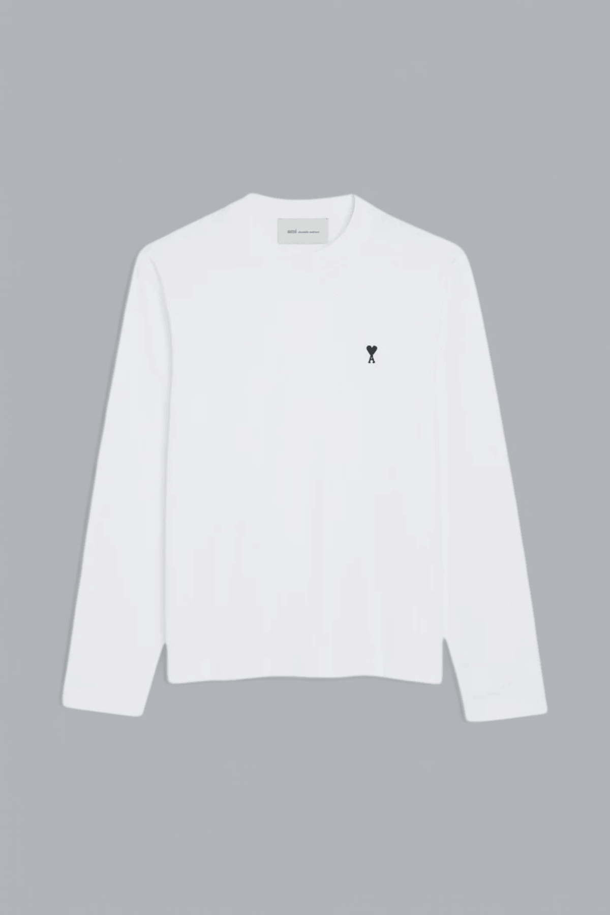 CONTRASTED AMI DE COEUR LONG SLEEVE T-SHIRT