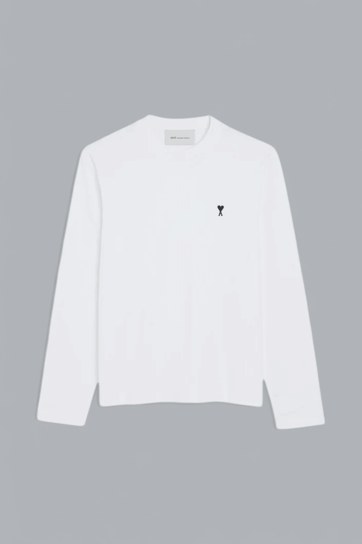 CONTRASTED AMI DE COEUR LONG SLEEVE T-SHIRT