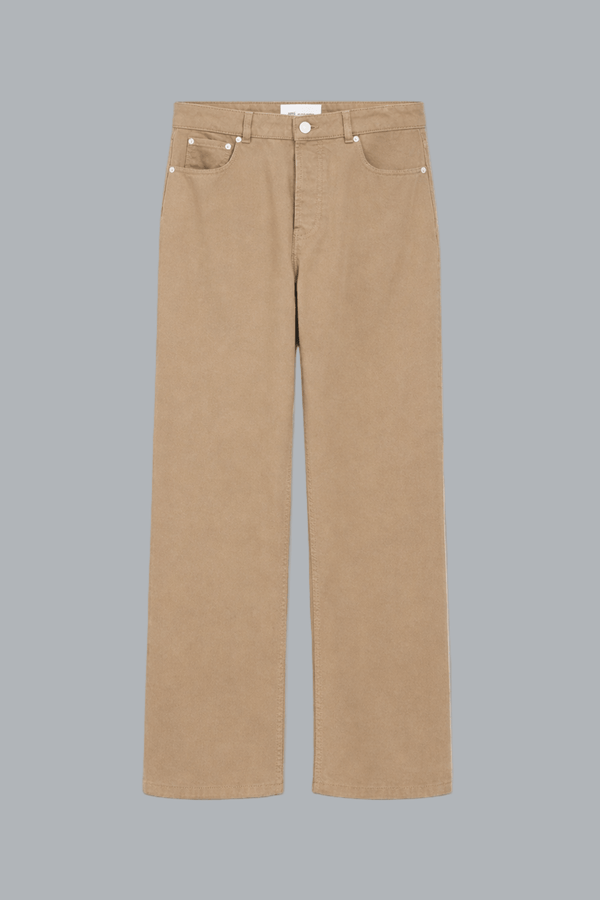 LARGE FIT JEANS BEIGE TAUPE