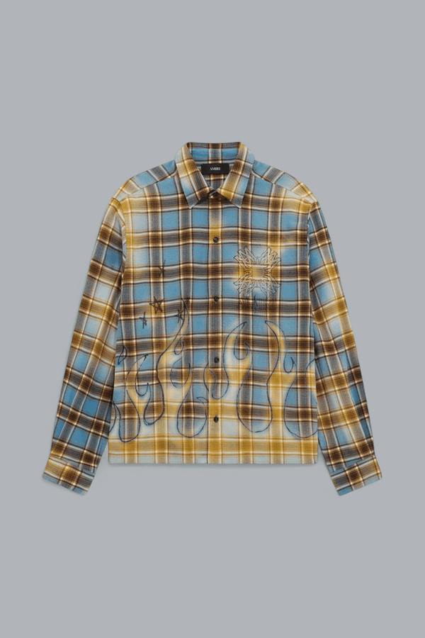 MA QUAD FLAMES FLANNEL SHIRT