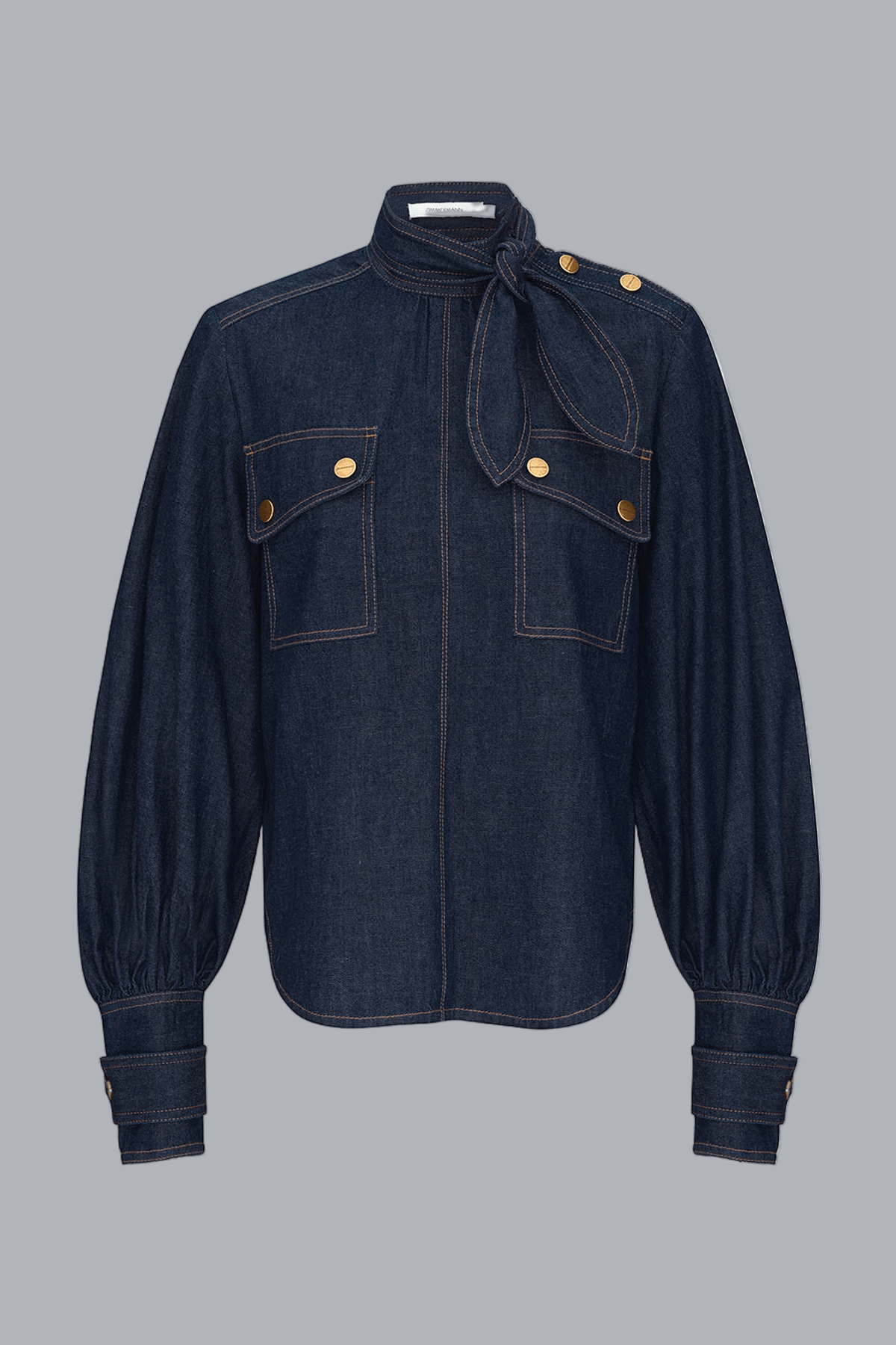 DENIM CARGO BLOUSE