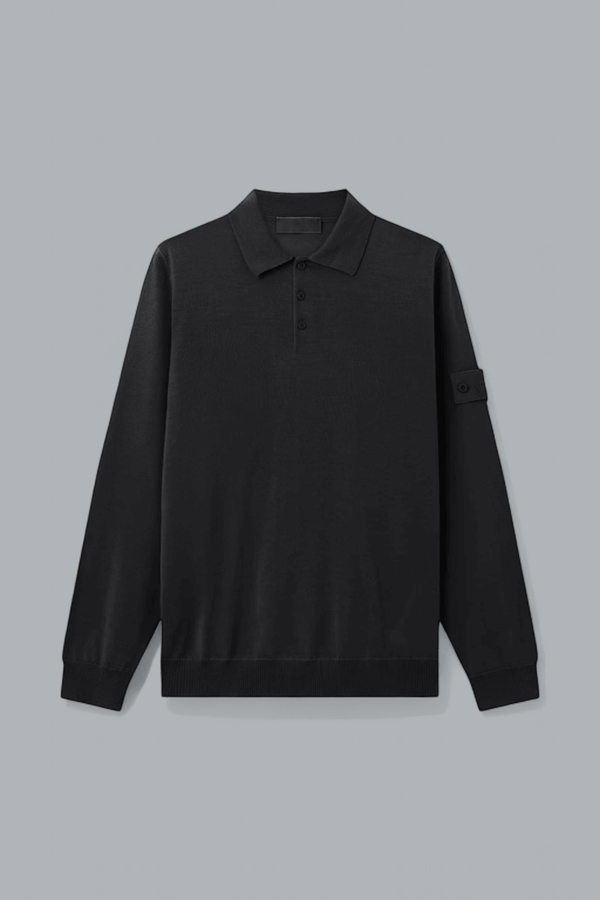 LIGHT PURE RWS WOOL GHOST POLO SHIRT