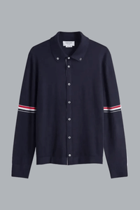 Jersey Stitch RWB Button Down Shirt