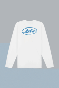 Back Circle Logo Longsleeve White