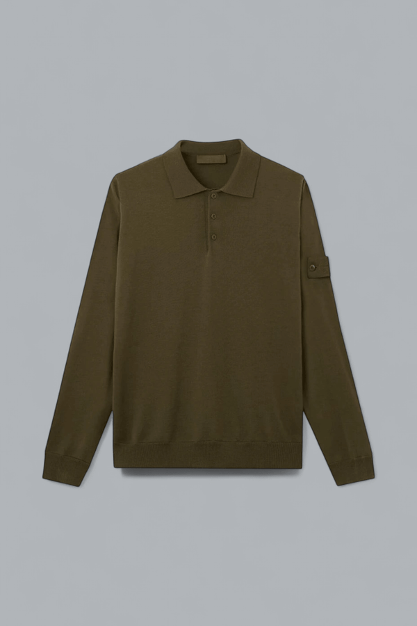 LIGHT PURE RWS WOOL GHOST POLO SHIRT