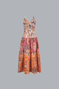 LIGIA FLORAL MIX SLEEVELESS MAXI DRESS