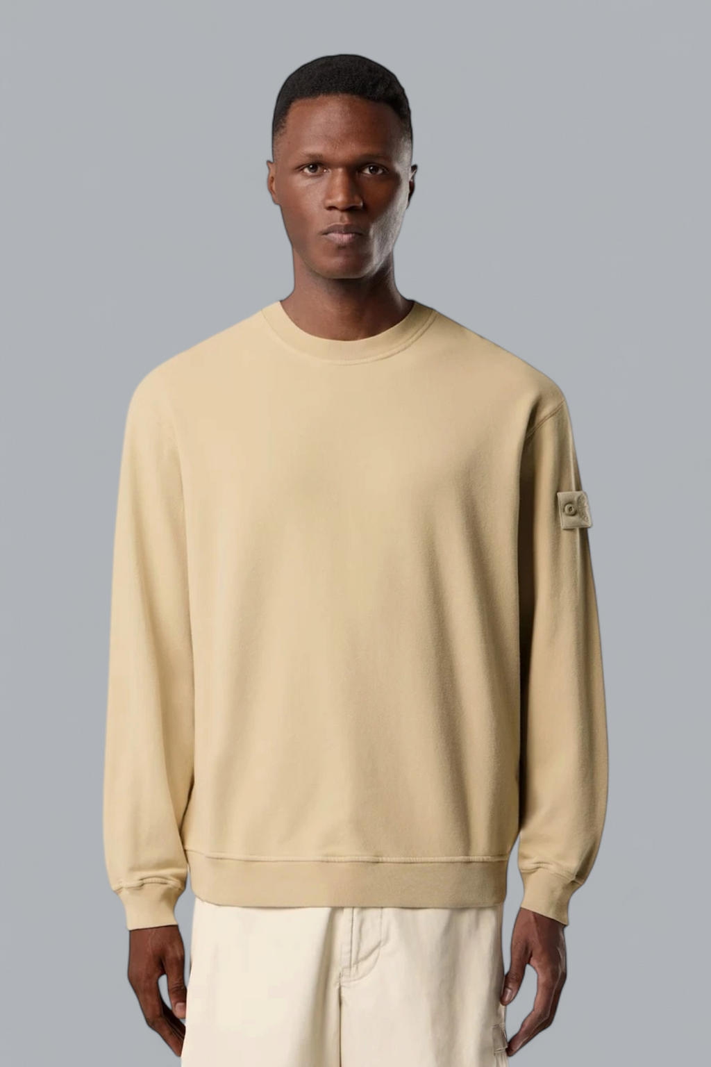 ORGANIC COTTON STRETCH FLEECE GHOST SWEATER