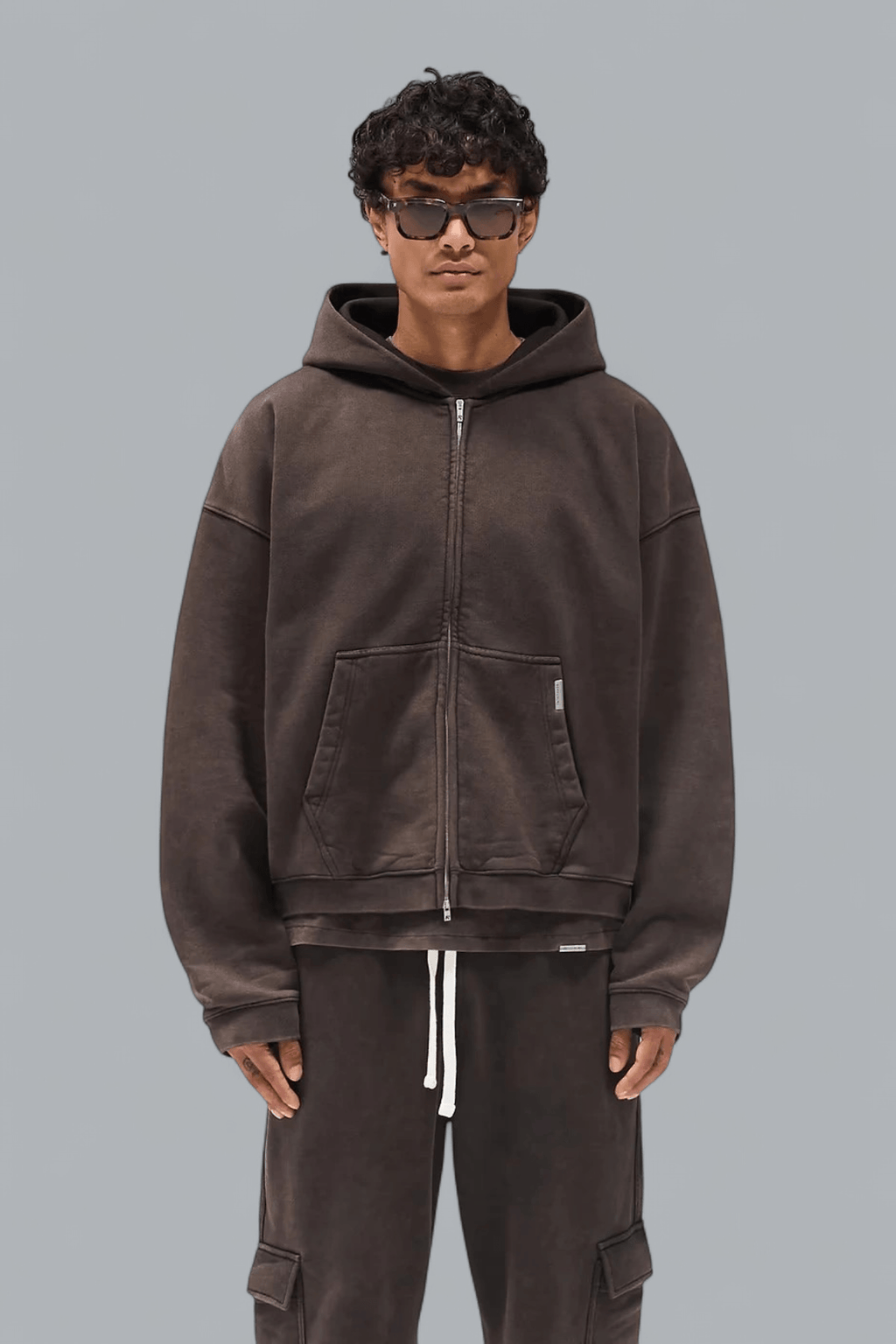 INITIAL Boxy-Oversized-Zip-Hoodie