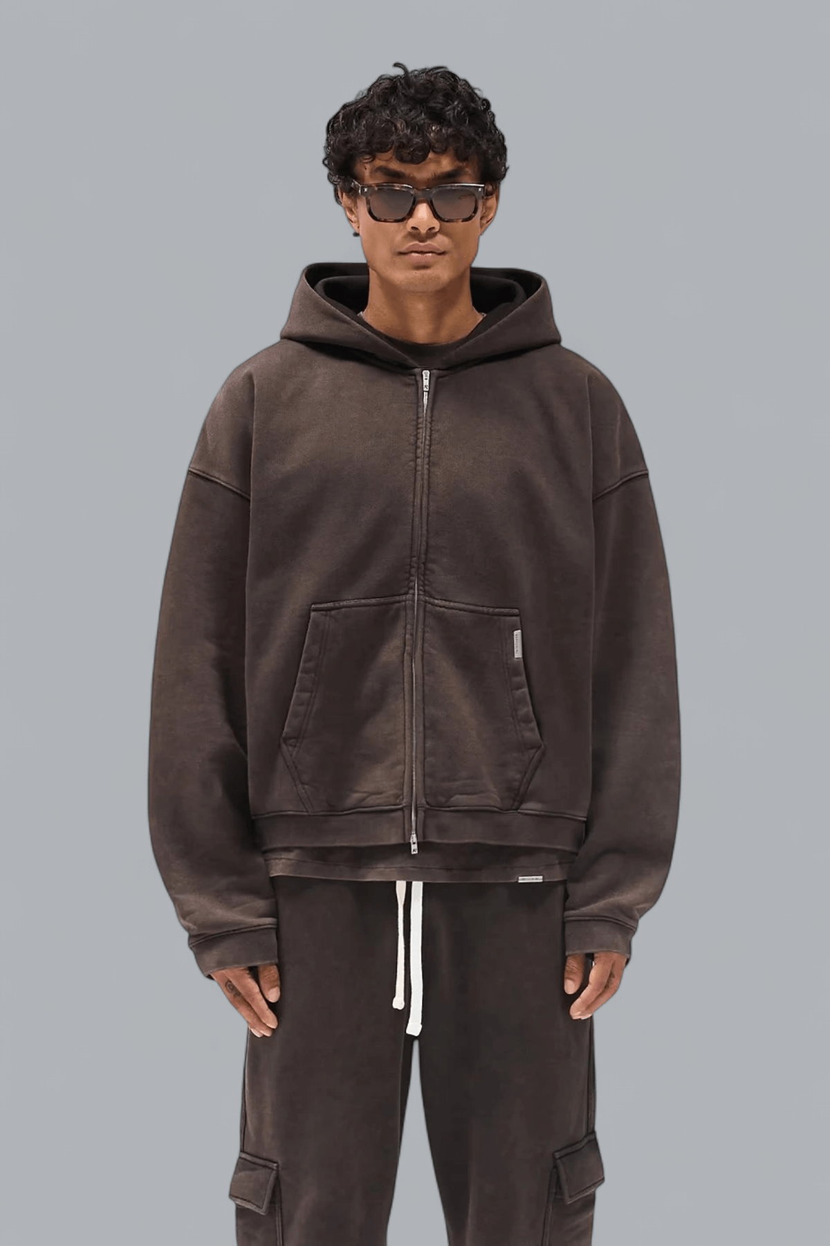 INITIAL Boxy-Oversized-Zip-Hoodie