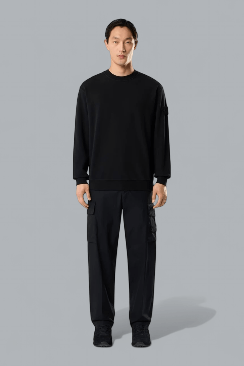 ORGANIC COTTON STRETCH FLEECE GHOST SWEATER