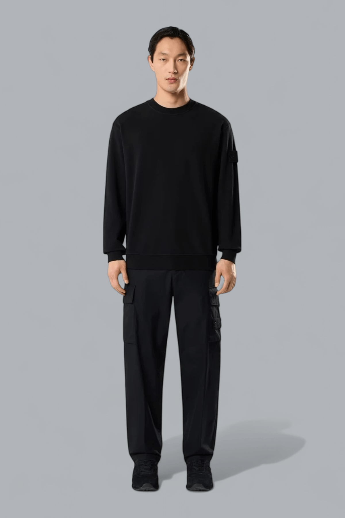 ORGANIC COTTON STRETCH FLEECE GHOST SWEATER