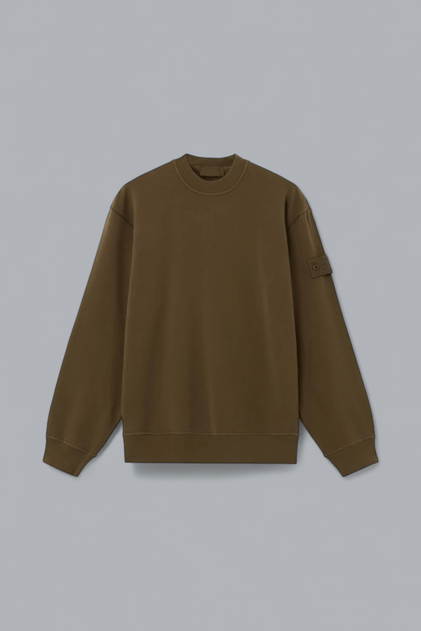 ORGANIC COTTON STRETCH FLEECE GHOST SWEATER