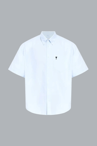 BOXY SHORT SLEEVE SHIRT BLUE