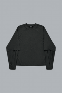 RAGLAN LAYERED LONG SLEEVE T-SHIRT