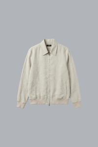 Linen Bomber Jacket