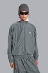 TECHNO COTTON POPLIN BODIES TRACK JACKET