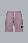 ORGANIC COTTON FLEECE SHORTS PURPLE GRAY