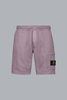 ORGANIC COTTON FLEECE SHORTS PURPLE GRAY