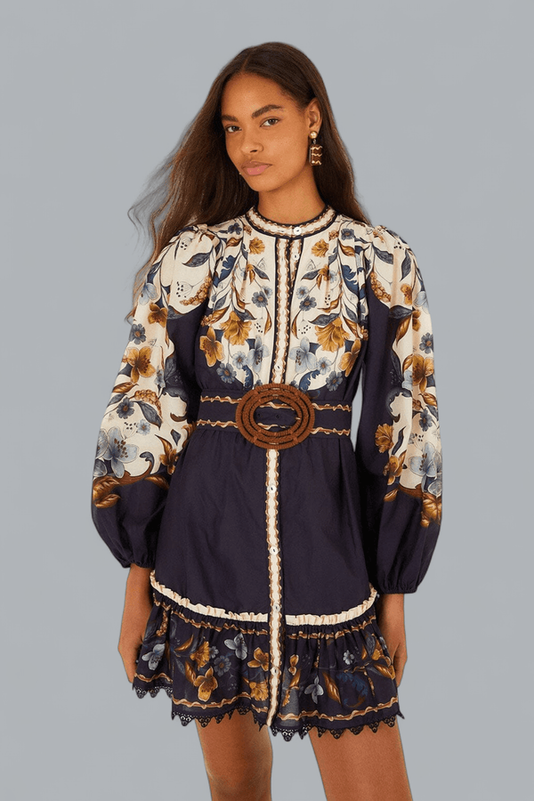 GOLDEN NATURE MINI DRESS