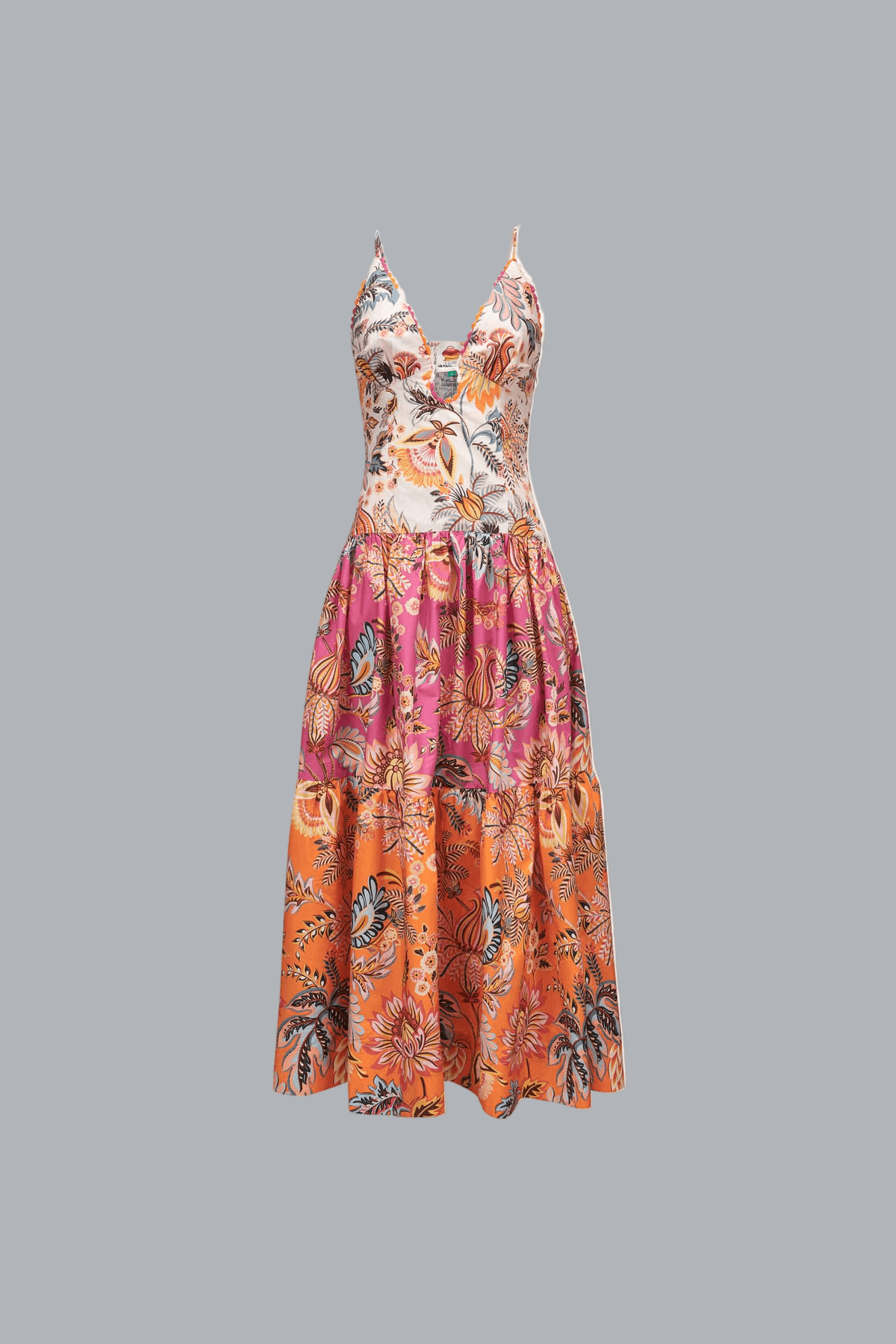 LIGIA FLORAL MIX SLEEVELESS MAXI DRESS