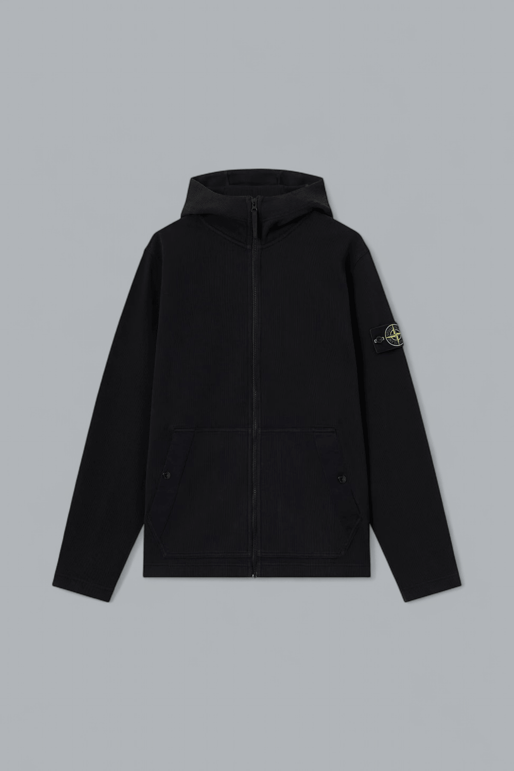 ORGANIC COTTON INTERLOCK ZIP THROUGH HOODIE