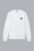 T-shirt van 60/2 katoenjersey, wit