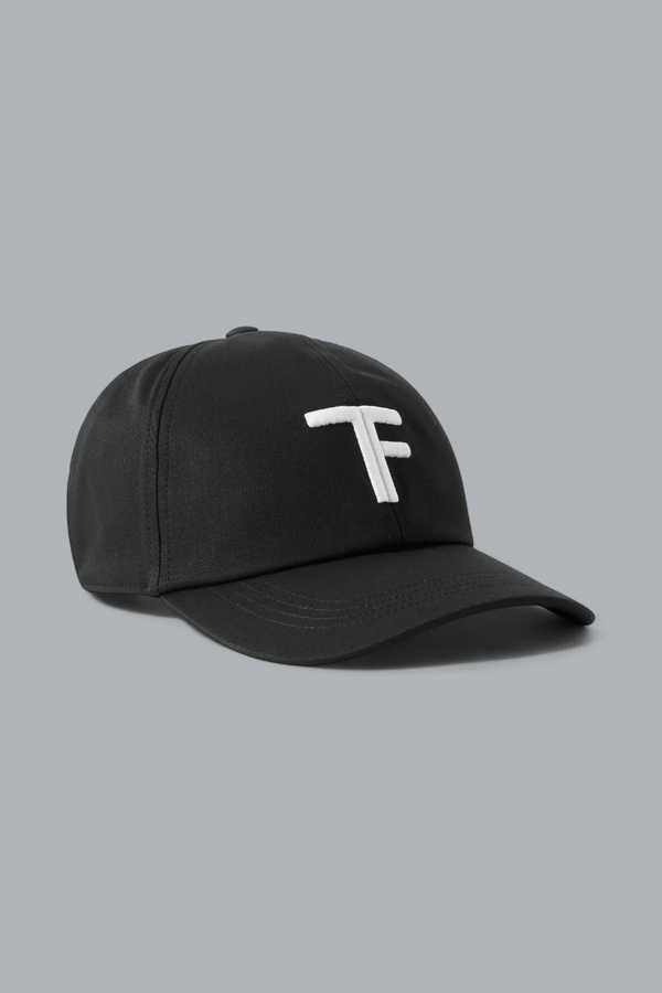 LOGO-EMBROIDERED LEATHER-TRIMMED COTTON-TWILL CAP