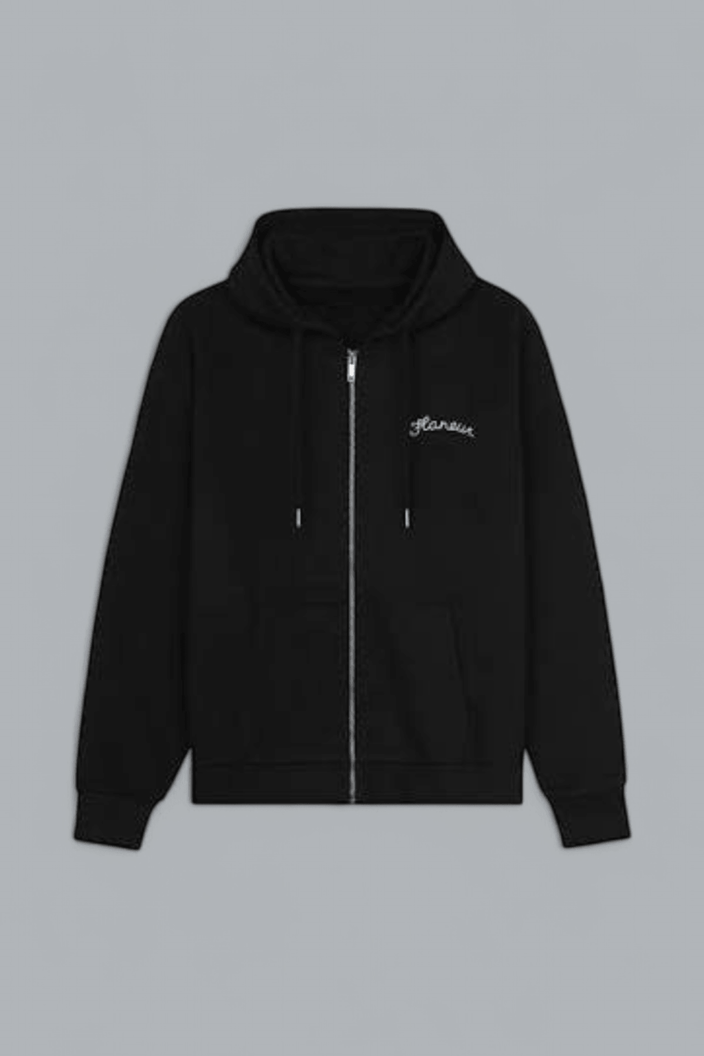 SIGNATURE LOGO ZIP THROUGH HOODIE