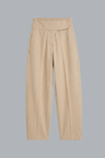 BALLOON FIT JEANS BEIGE