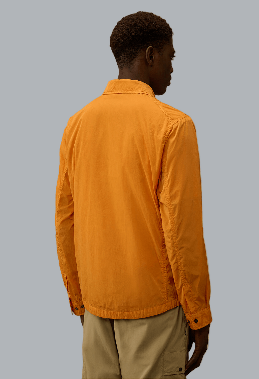 CHROME-R ZIPPED LENS OVERSHIRT ORANGE