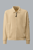 COTTON DIAGONAL FLEECE ZIP LENS SWEATSHIRT