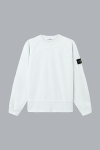 Sweatshirt van biologisch katoen fleece, lichtblauw