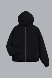 INITIAL BOXY OVERSIZED ZIP THROUGH HOODIE
