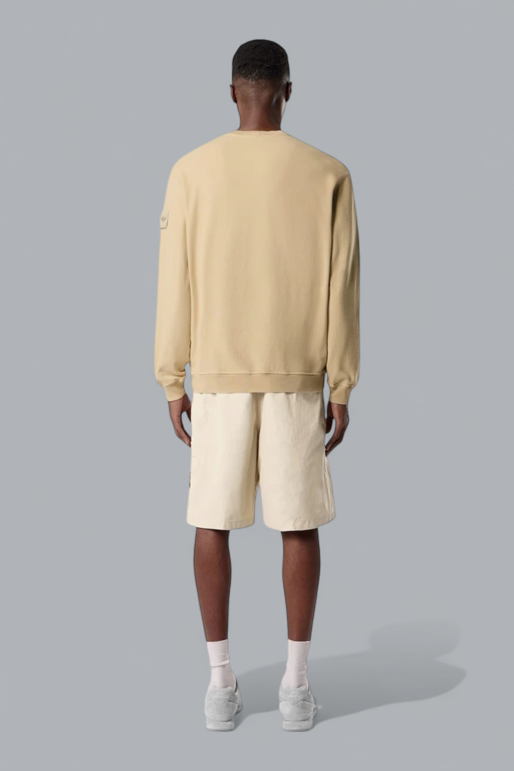 ORGANIC COTTON STRETCH FLEECE GHOST SWEATER