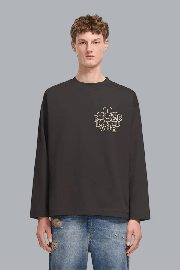 HAPPY FLOWER LONG SLEEVE T-SHIRT