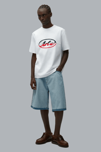 Denim Inside/Out Shorts Denim Bleach