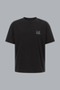 30/1 Jersey T-shirt met korte mouwen en logo, zwart