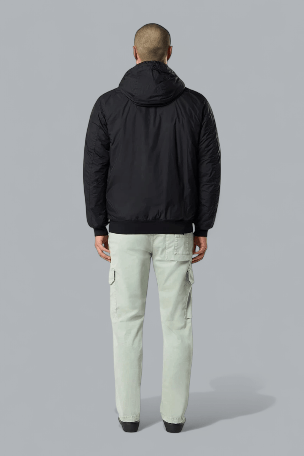 GARMENT DYED CRINKLE REPS NY BOMBER JACKET