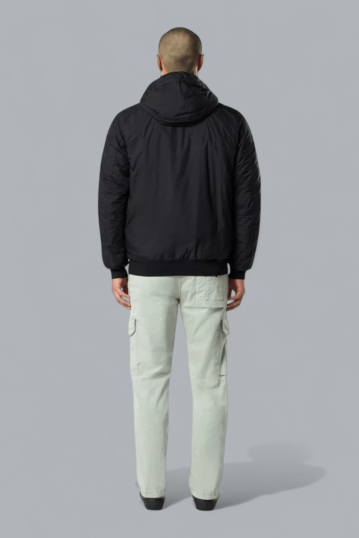 GARMENT DYED CRINKLE REPS NY BOMBER JACKET